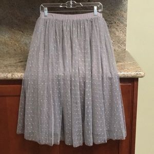 Grey tulle skirt